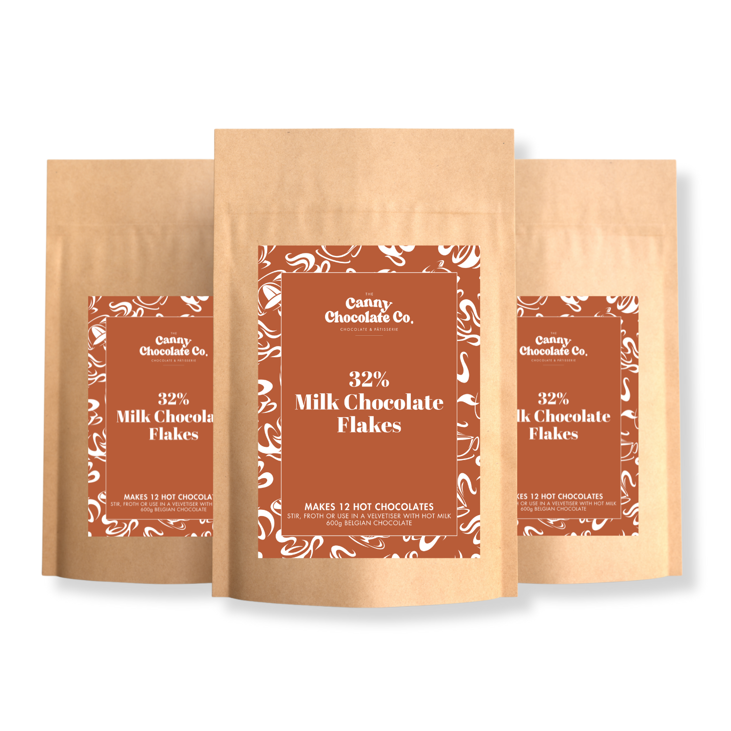 Belgian Hot Chocolate Flakes – 32% Milk Chocolate