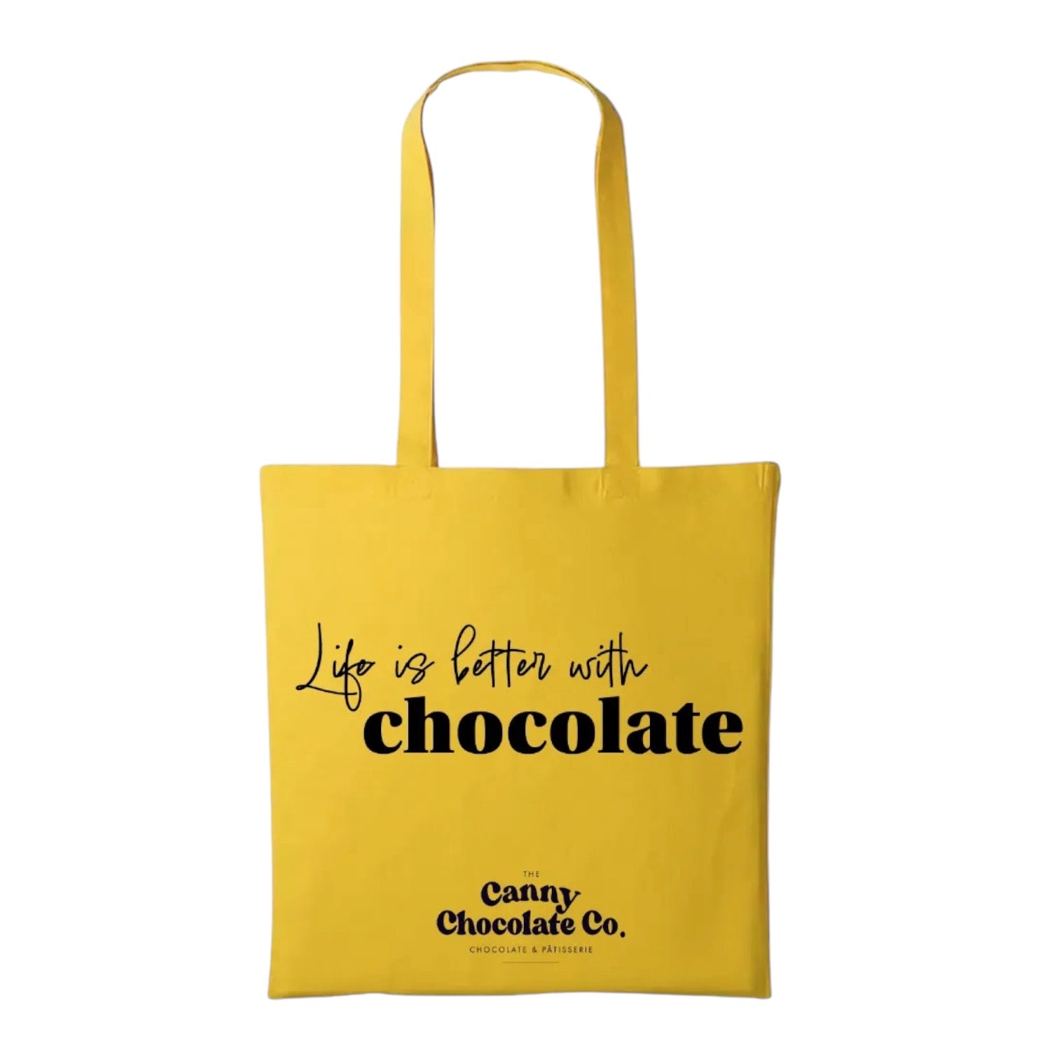 Large Chocolate Lovers Canvas Tote – Life Is Better With Chocolate