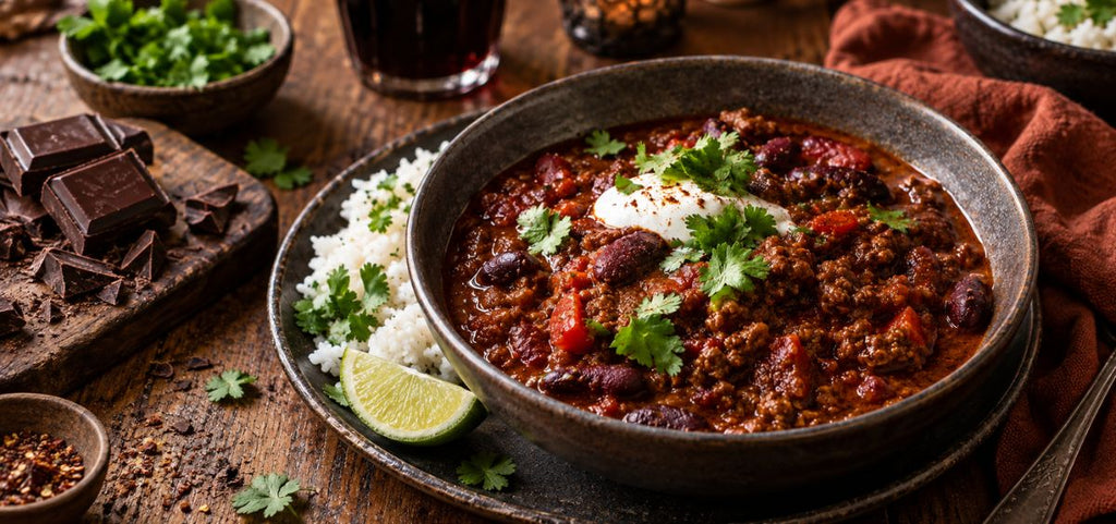 Cosy Autumn Chocolate Chilli Con Carne