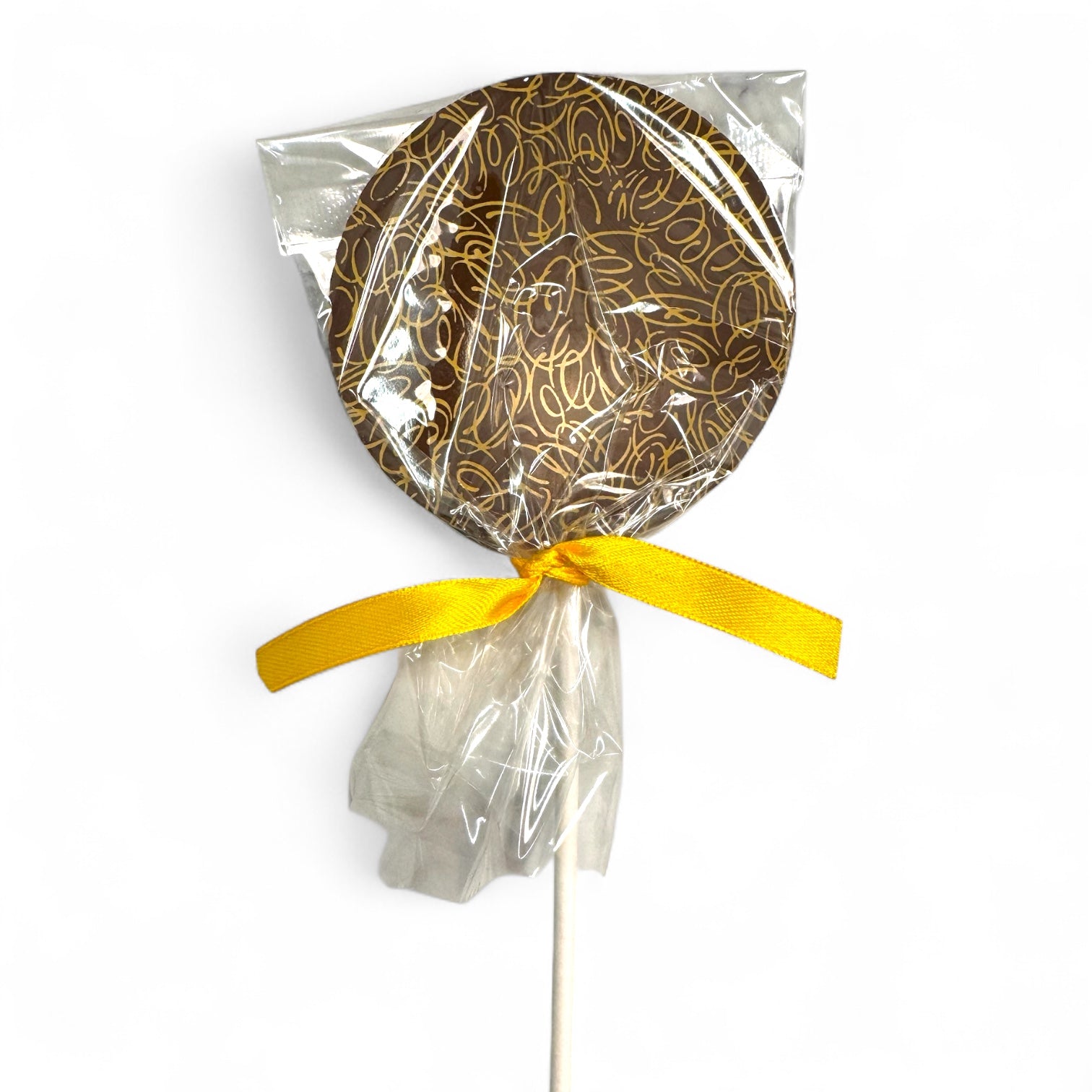 A milk chocolate lollipop made with Belgian milk chocolate 