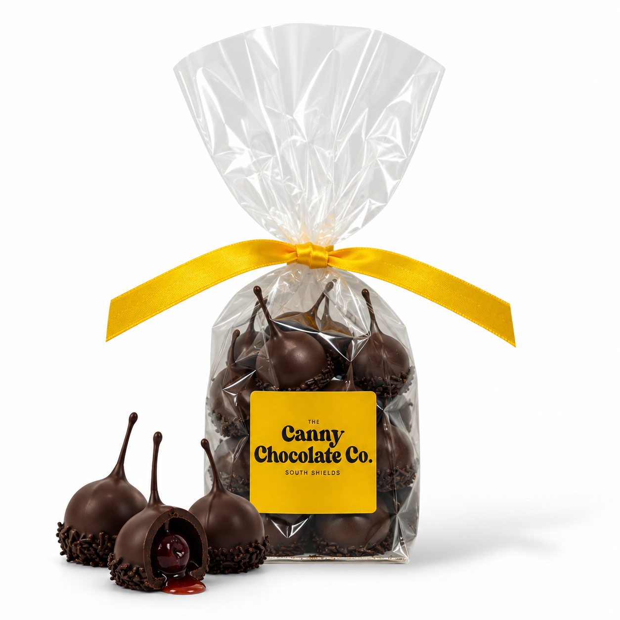 Boozy Dark Chocolate Cherries