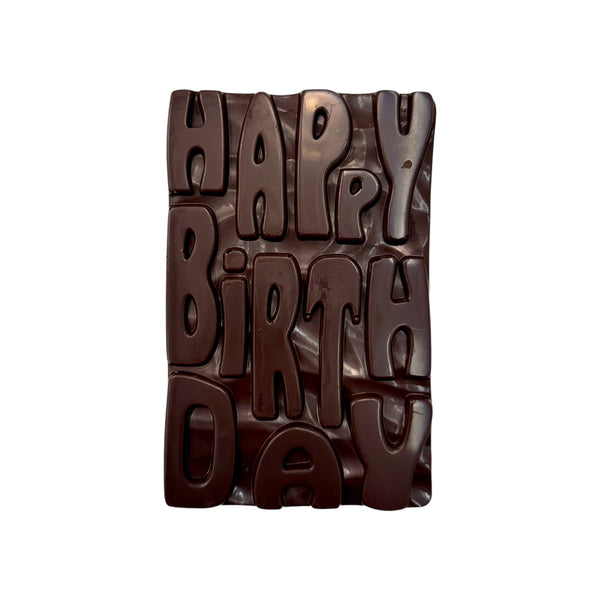 Happy Birthday Dark Chocolate Bar – The Canny Chocolate Company