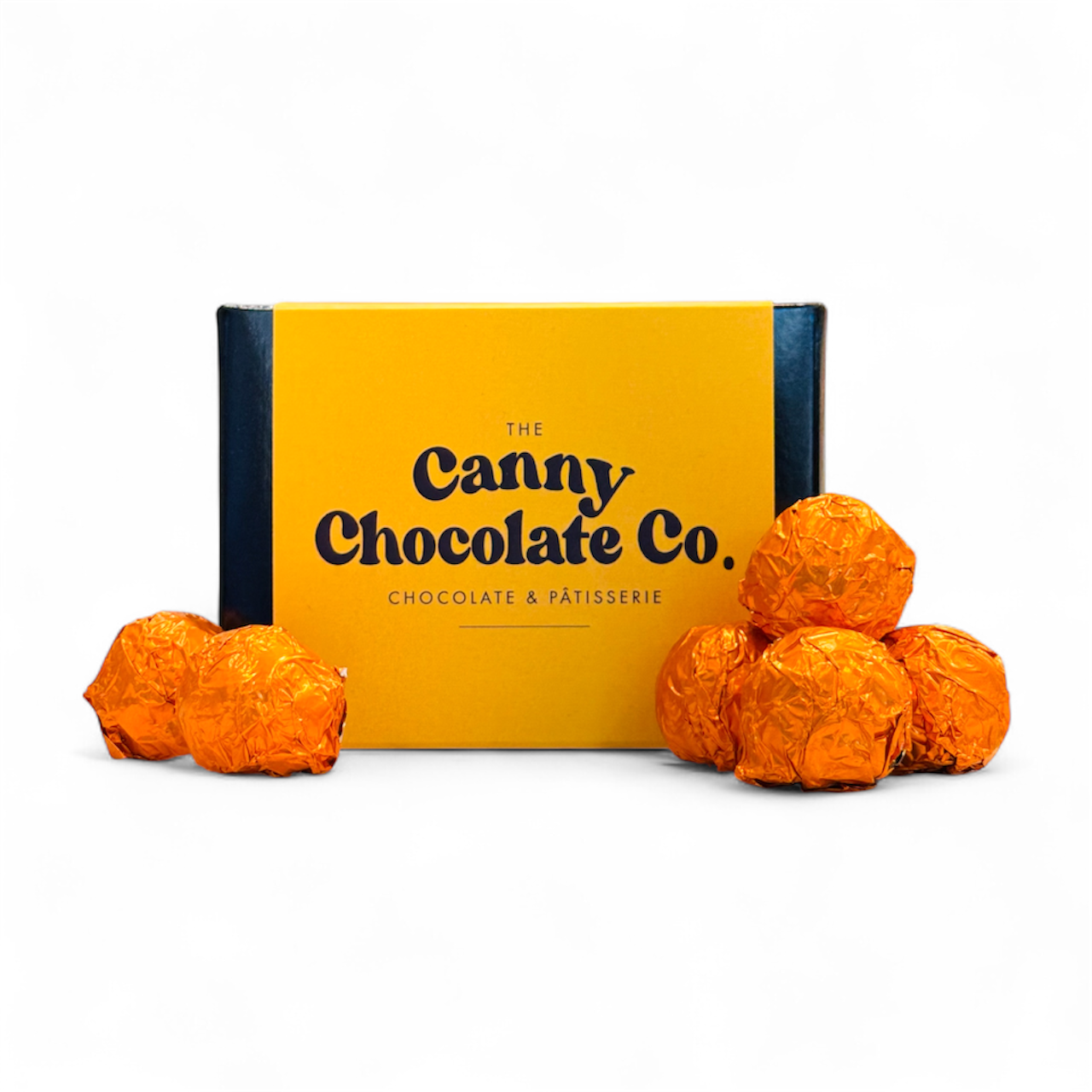 Indulge in our handmade Pumpkin Spice Ganache Truffles. Smooth Belgian chocolate with warming autumn spices – the perfect seasonal gift or treat.