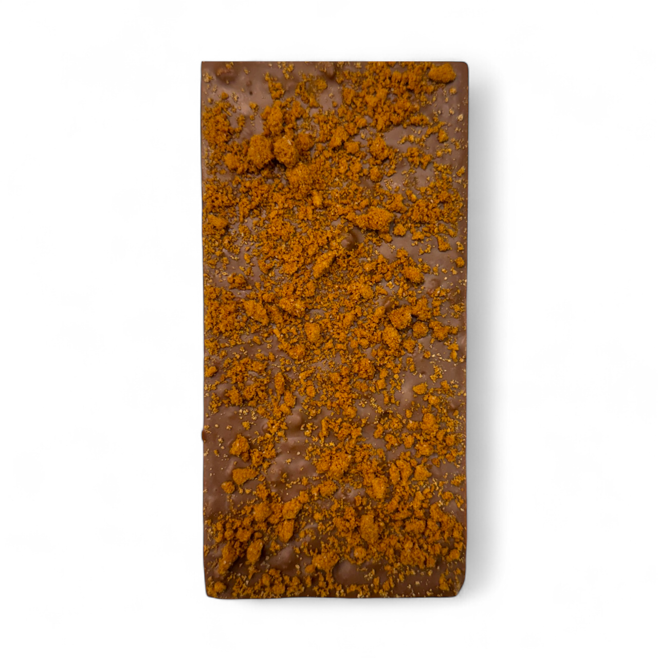 Spiced Biscuit Crunch Chocolate Bar with biscuit pieces and Biscoff-style flavour
