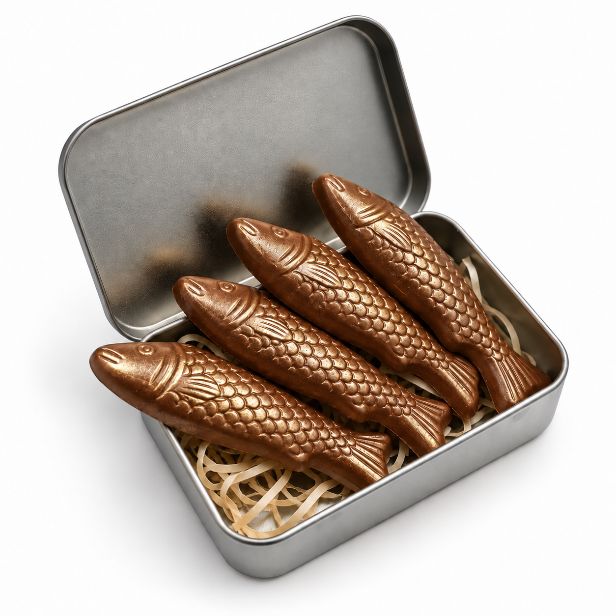 Tin Of Chocolate Fish - Milk Chocolate